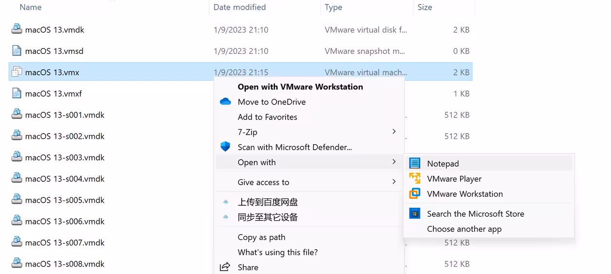 VMware Workstation Pro 17 安装原版 macOS 13