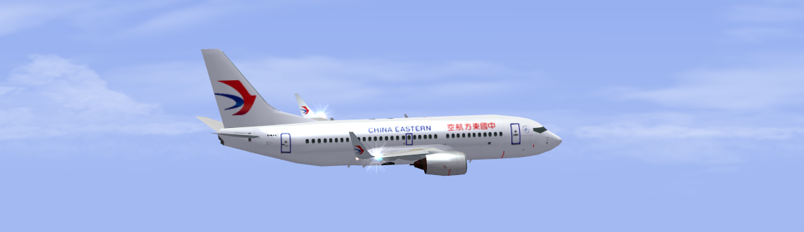 中国东方航空b737-700 ahfj