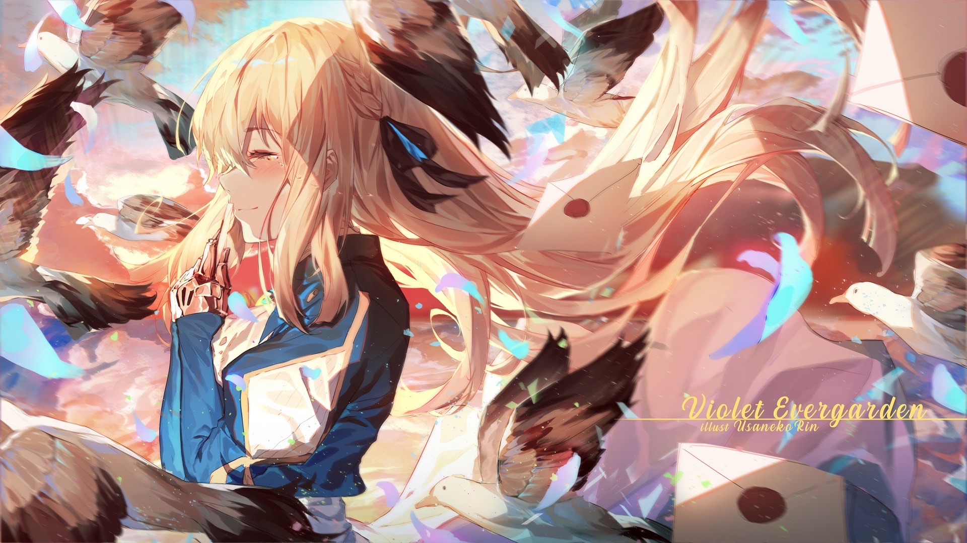 紫罗兰永恒花园唯美插画特辑