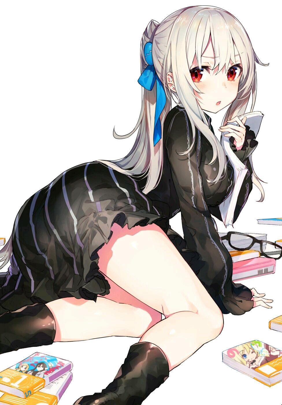 [日常可爱 白丝/黑丝 ] 二次元美少女壁纸/美图①