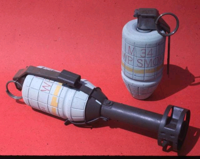 越战美军用过的幺蛾子玩意之m34 wp烟幕弹,v-40迷你手榴弹