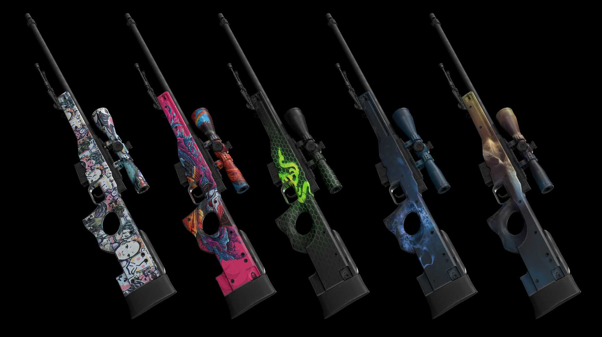 【csgo】awp&aug 皮肤欣赏