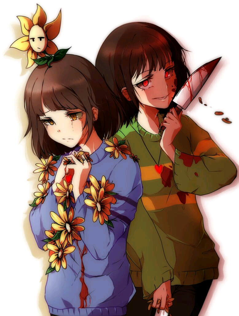 传说之下精美图片(frisk×chara)