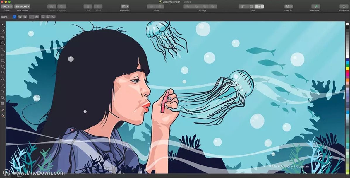 适用于mac的全新coreldrawgraphicssuite2019平面设计工艺.挤型软件模具设计图片