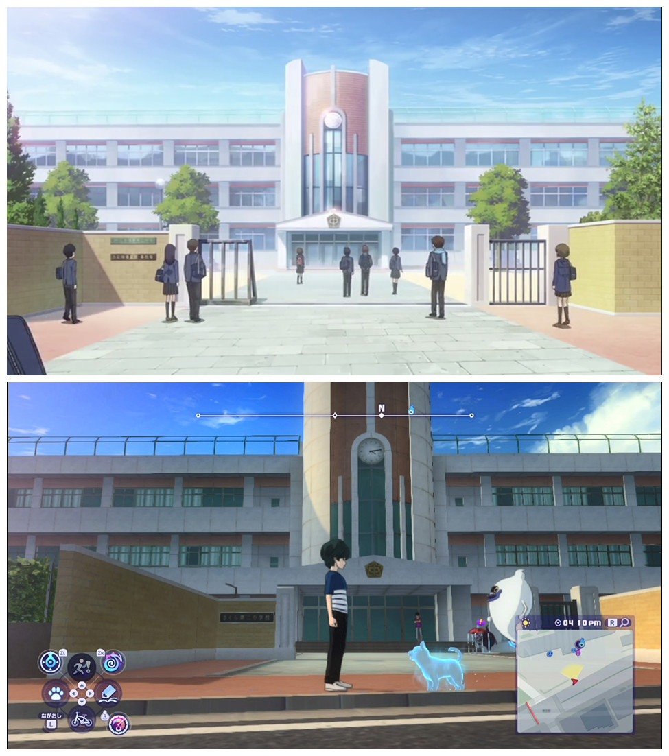 ns《妖怪手表4》中还原的那些动画场景