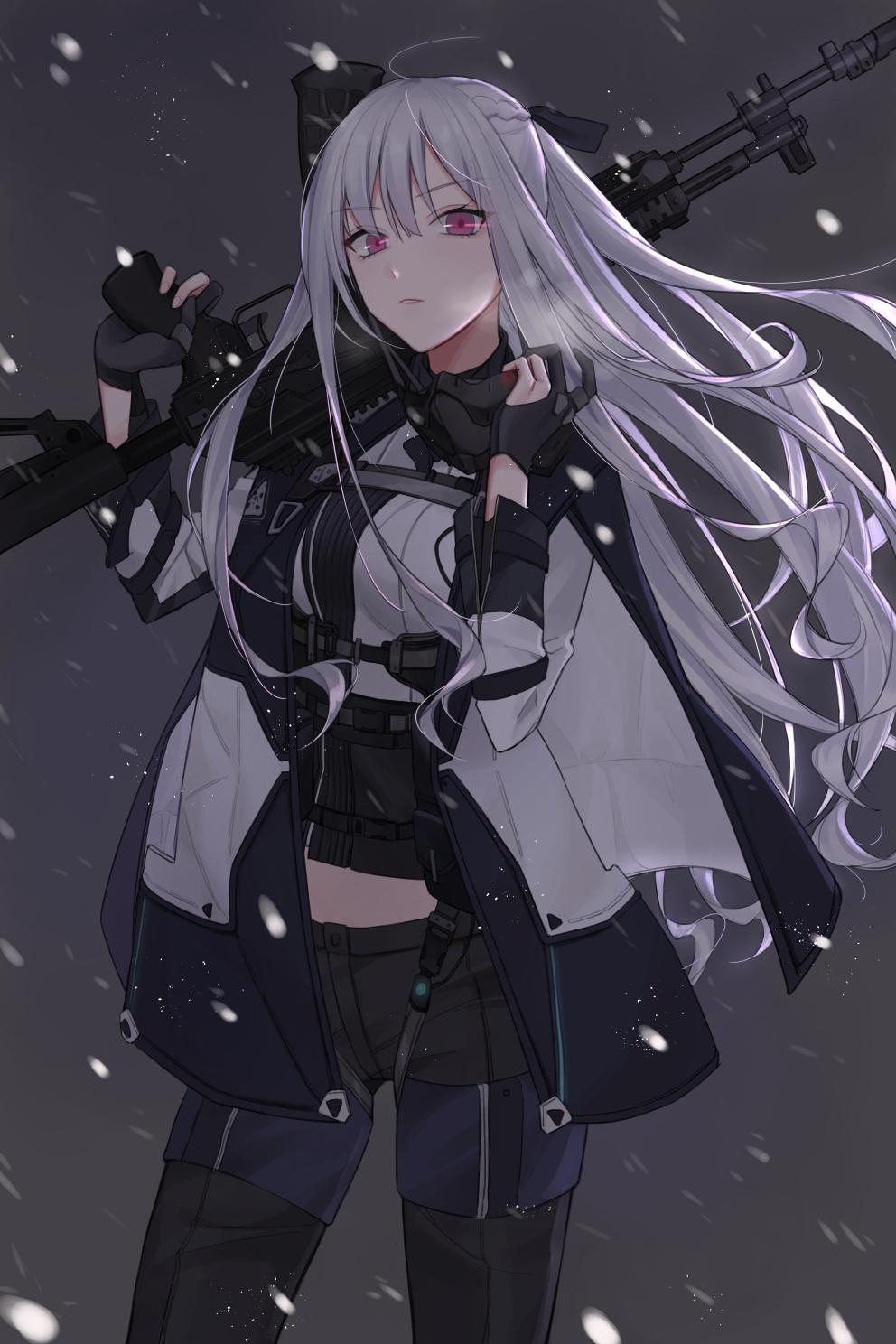 少女前线美图(p站个人收集):ar五"刘忙"一百张图大合集(6)
