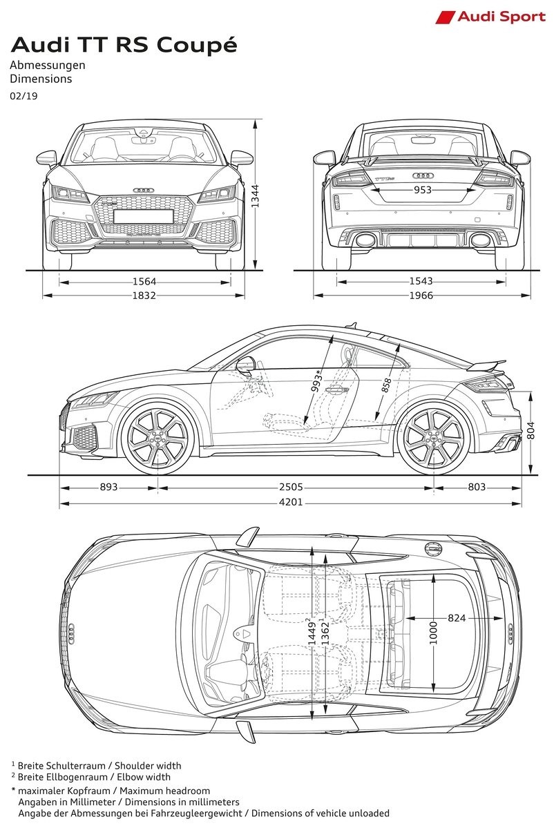 奥迪tt rs coupe(2020) 内构图鉴