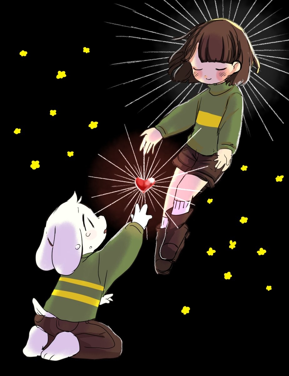 传说之下 asriel,传说之下污 chara 【undertale】传说之下精美人物图包 (chara&asriel篇
