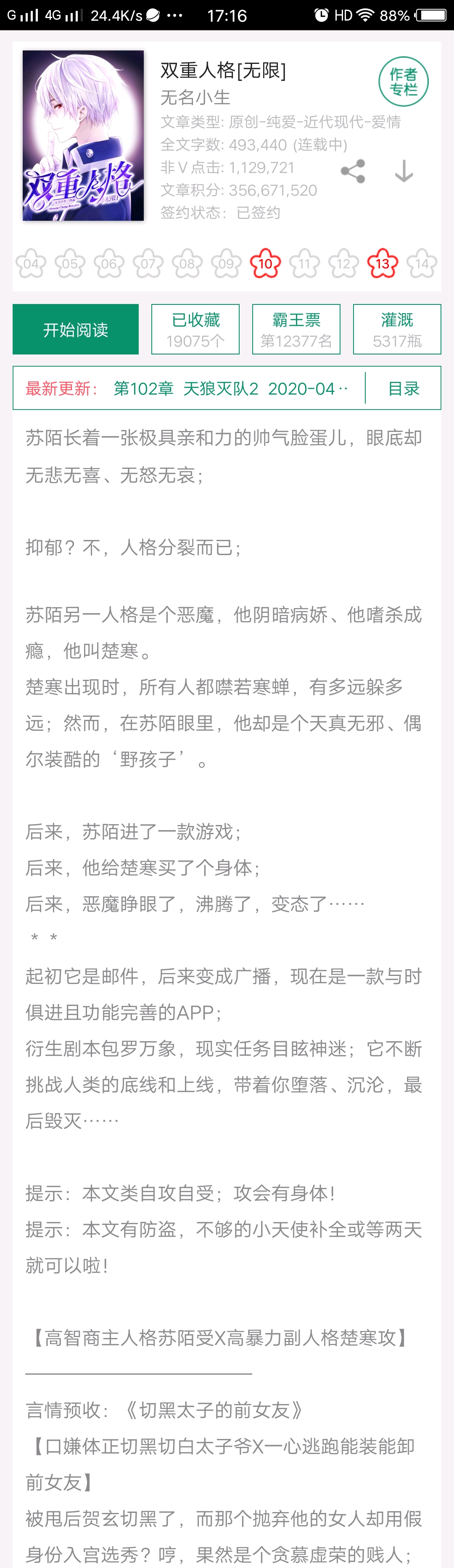 【原耽推文合集】自攻自受双重人格水仙文