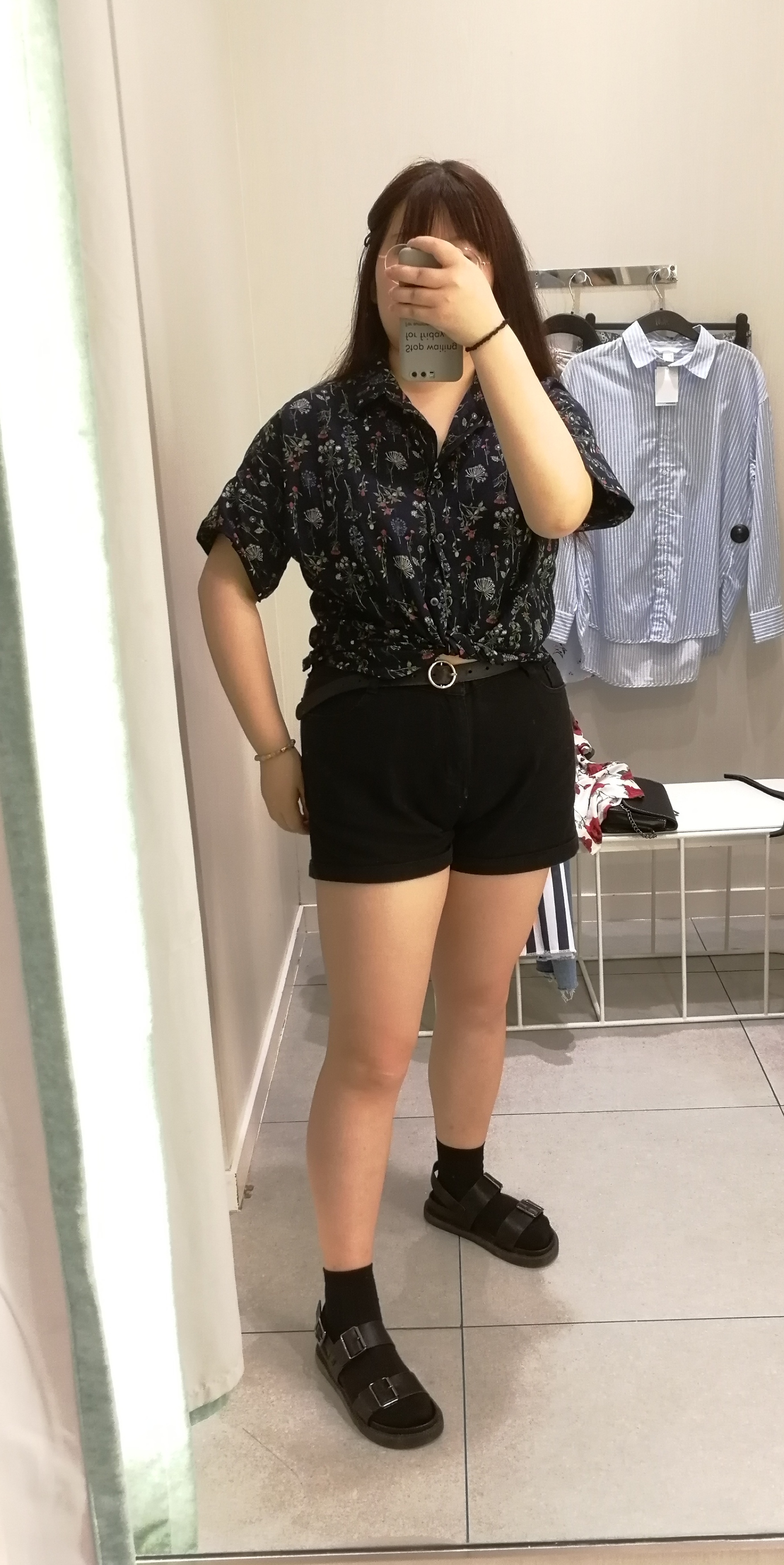 140斤大码女孩七月穿搭及h&m试衣集合