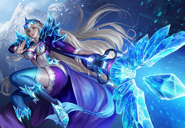 冰雪女王——冰原霜花