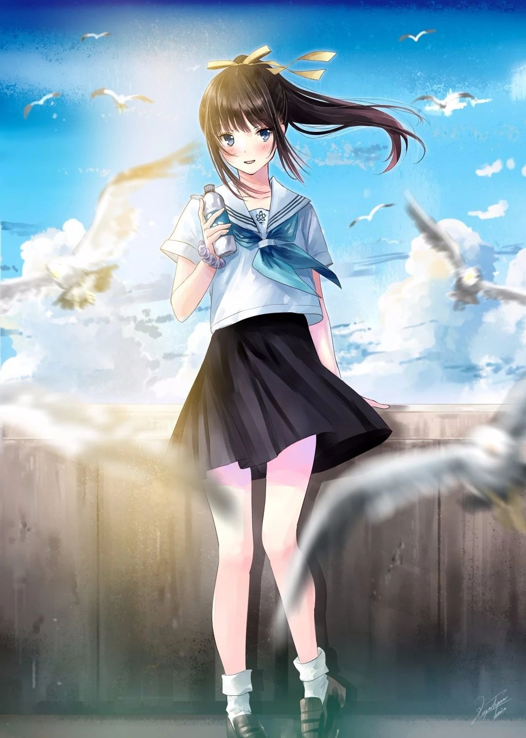 jk制服控福利日本画师笔下的jk制服少女我全都要