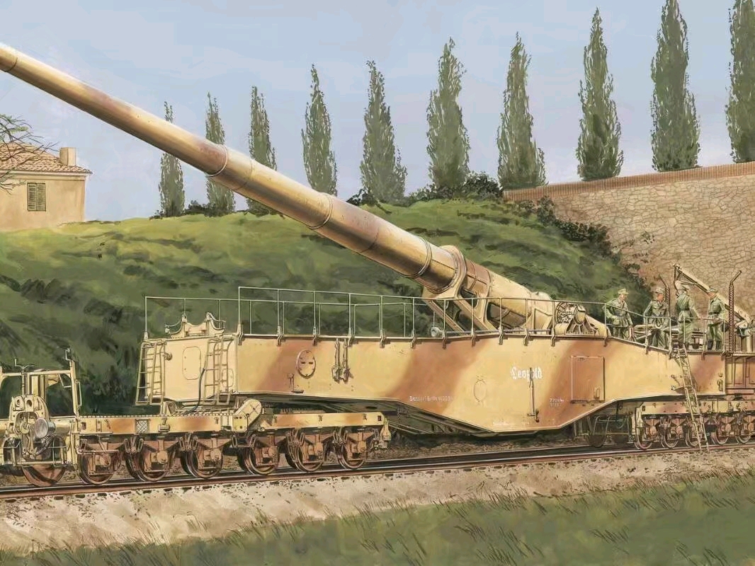 德军的"巴黎大炮",只是作为一个威慑性武器,实战价值并不大的巨炮