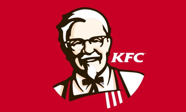 就是我们熟知的肯德基kfc,其经典的红色背景 老爷爷形象极具辨识性,让