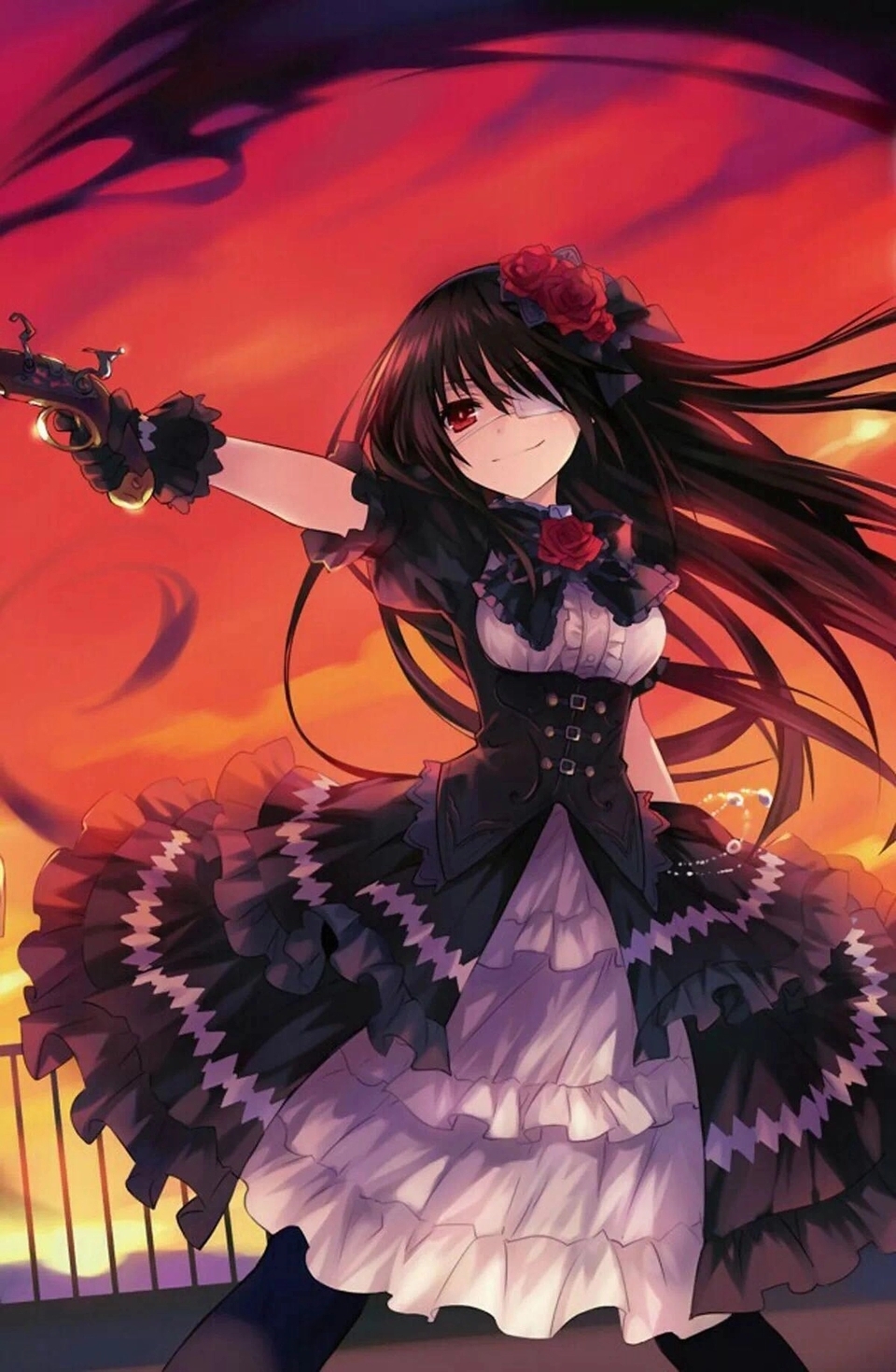 约会大作战狂三竖屏壁纸 约会大作战扉页原画