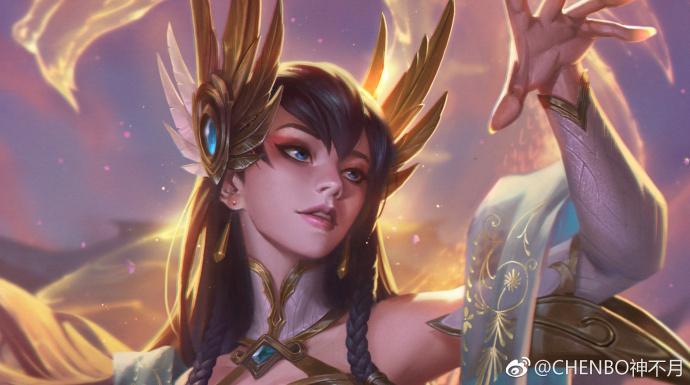 游戏原画英雄联盟玉剑传说皮肤原画创作过程曝光动态图还原绘画过程