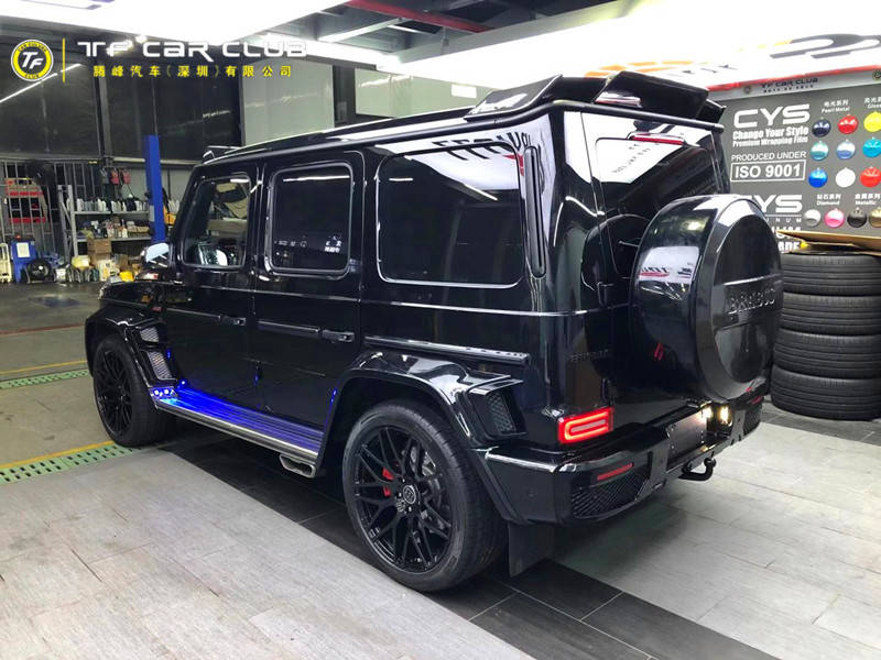 奔驰改装案例-奔驰g63 amg改装(brabus)巴博斯套件改装天蝎排气