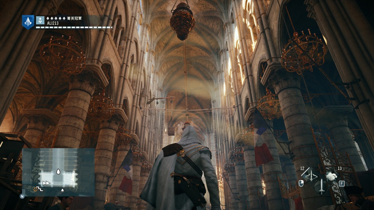 来来来!跟我一起到刺客信条里的巴黎圣母院看一看