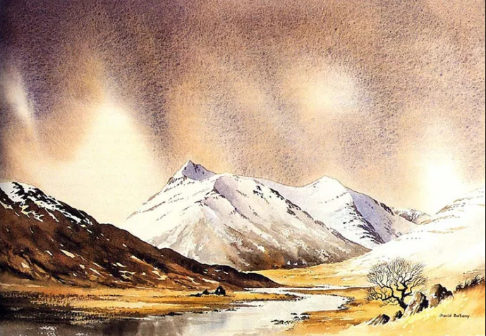 擅长画野生的山脉和海岸风景的英国水彩画家戴维·贝拉米作品欣赏