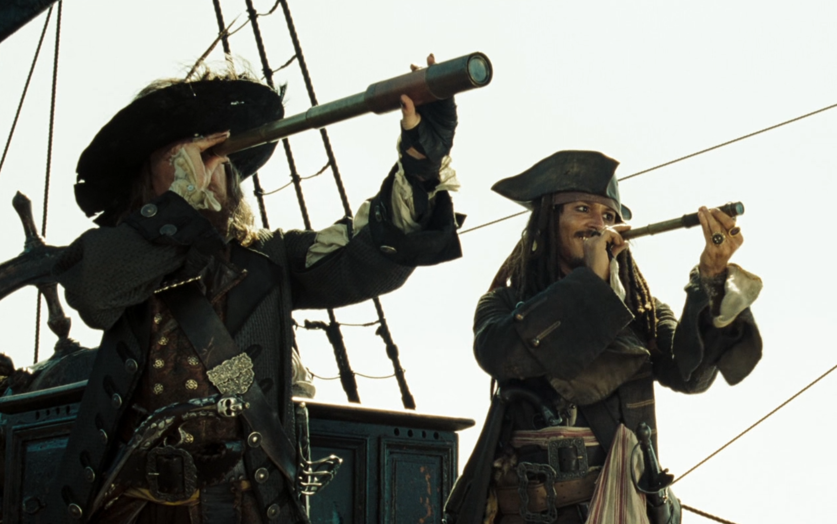 加勒比海盗3巴博萨和杰克争当船长