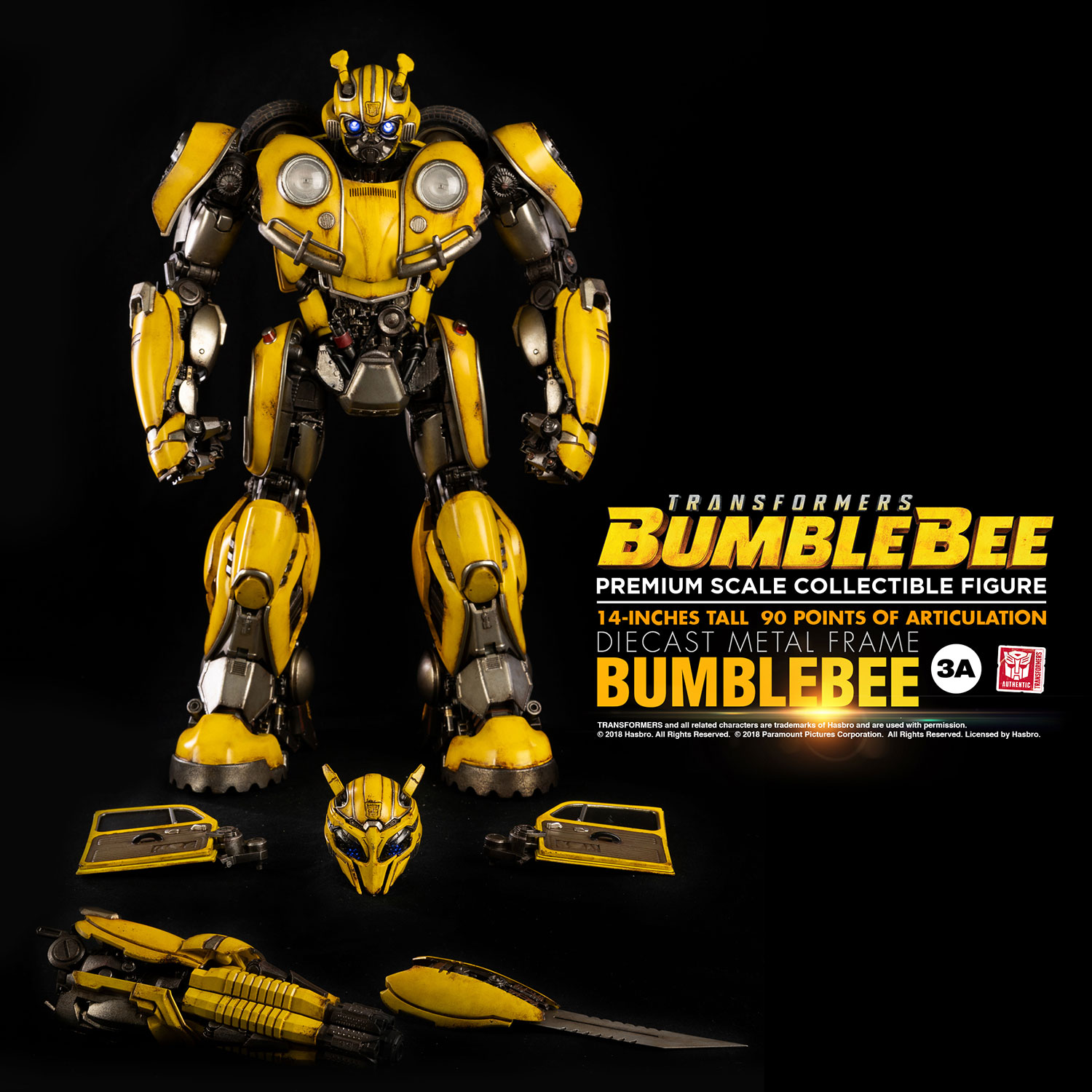 threezero premium scale系列《大黄蜂》大黄蜂(bumblebee)公布