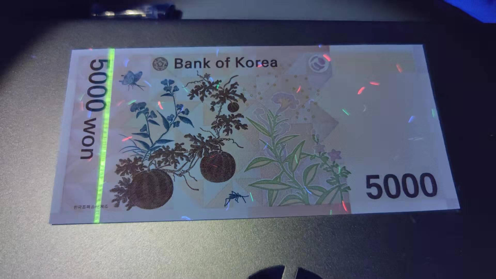 韩国5000韩元纸币:韩国最有名的母子成就了这张钞票