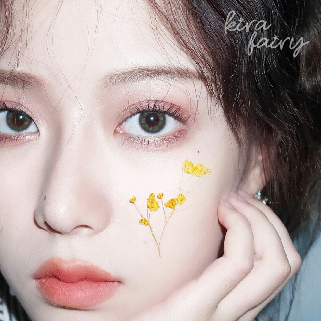仙女牌硅水美瞳种草kirafairy秋冬粉红爱心季