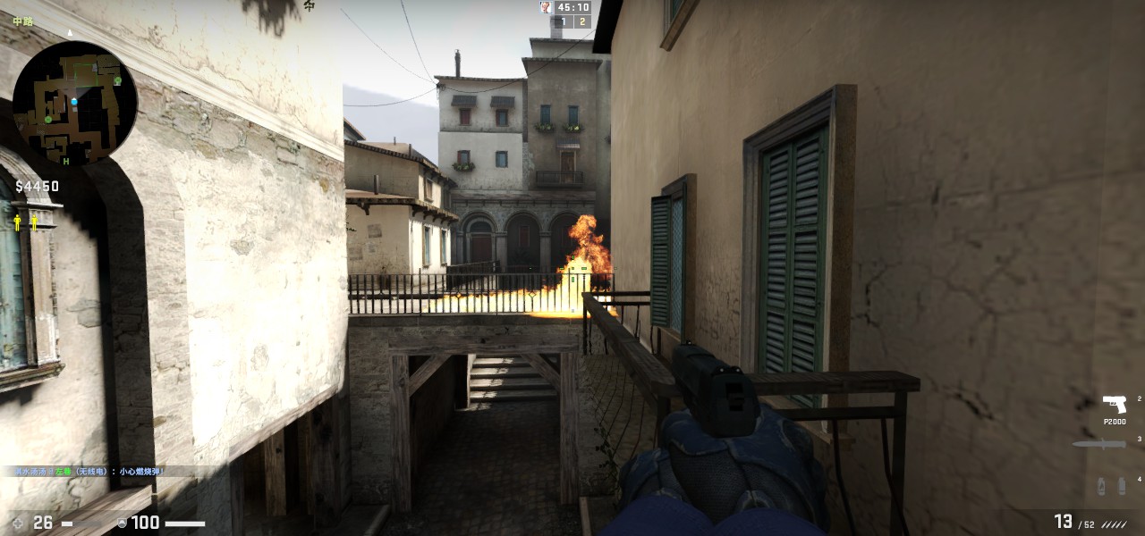 csgo,休闲模式,人质营救,意大利小镇,ct烟混火混教程
