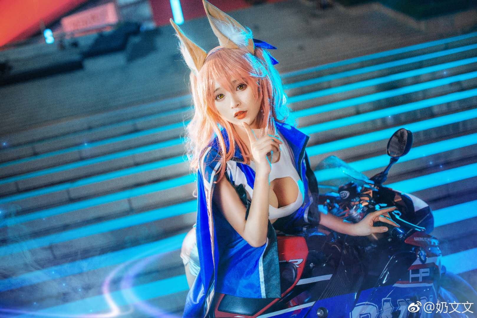 玉藻前cosplay,魅力无限,完美身材