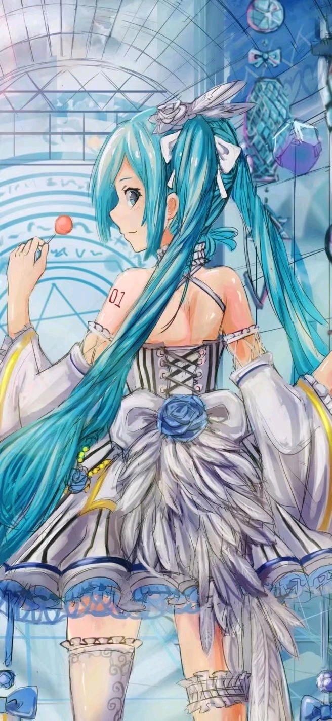 二次元壁纸no2初音未来竖屏壁纸