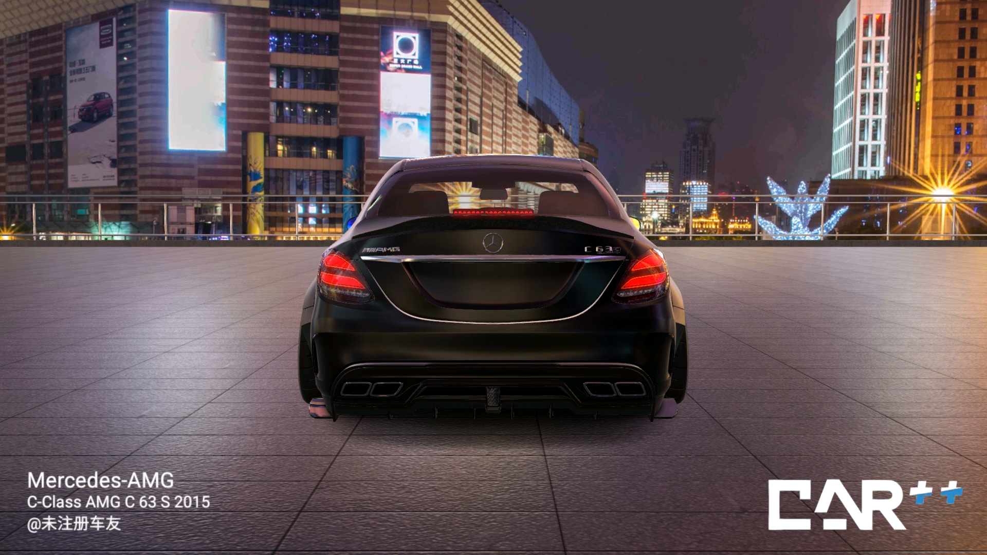 【car  】奔驰c63宽体黑武士方案