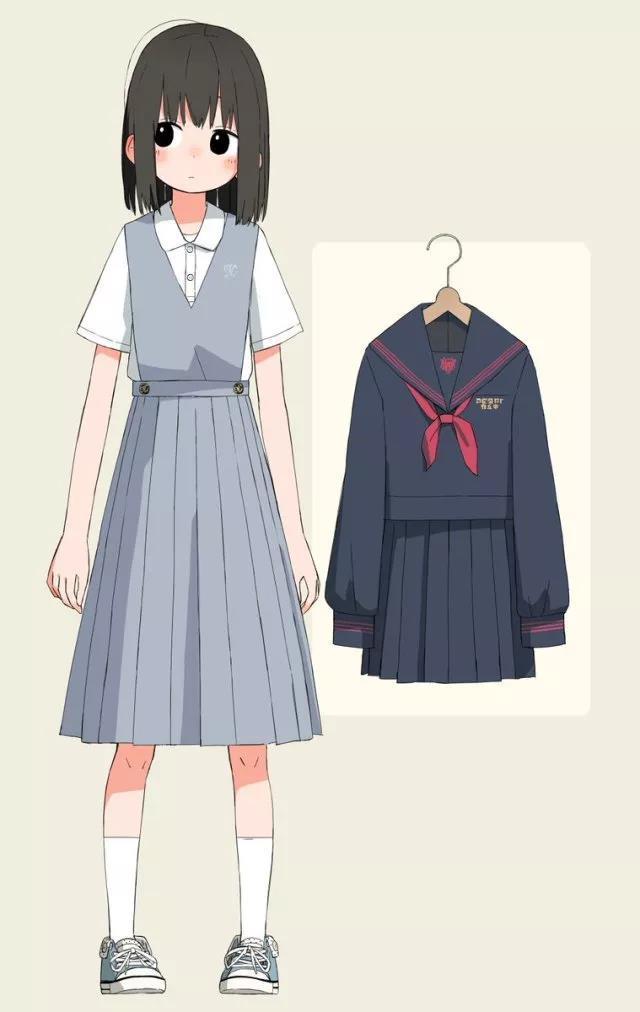 最近大火的各类jk制服 你会画多少种?