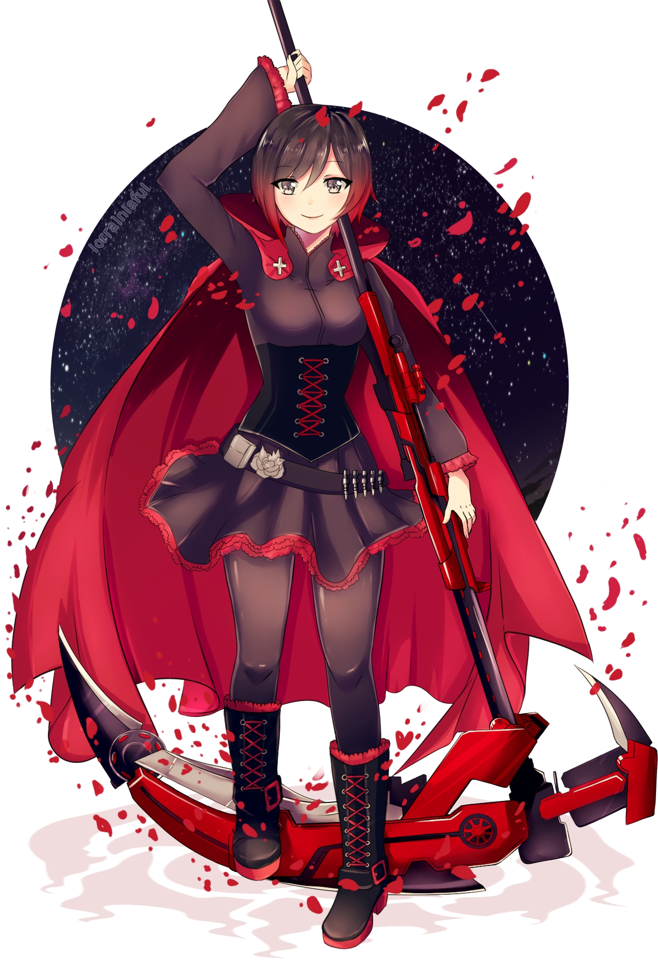 rwby中的银瞳平胸怪(队长ruby)