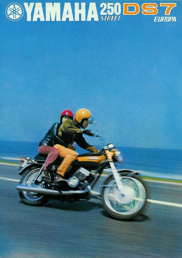 70年代日本雅马哈摩托车广告日本经济腾飞的见证