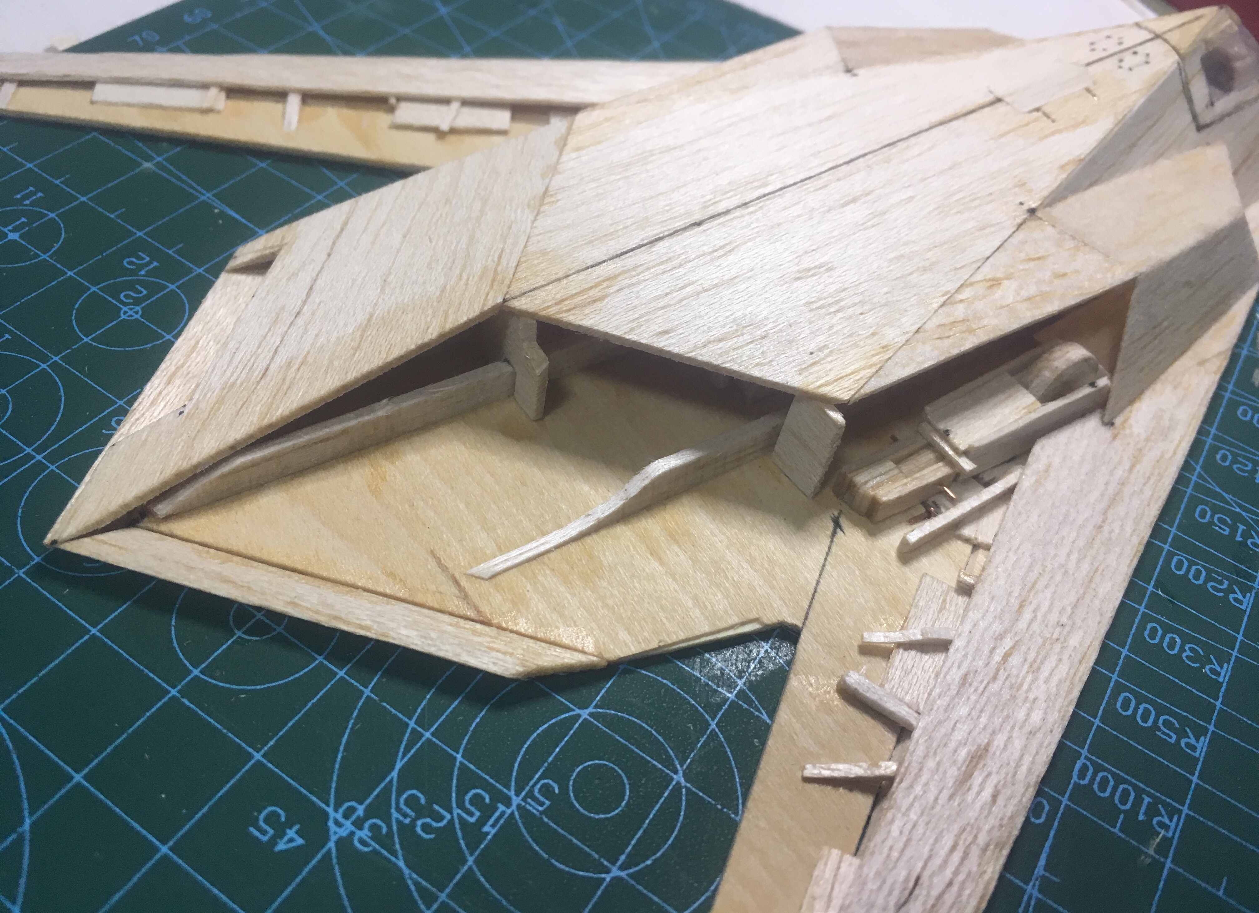 手工制作f117战机模型
