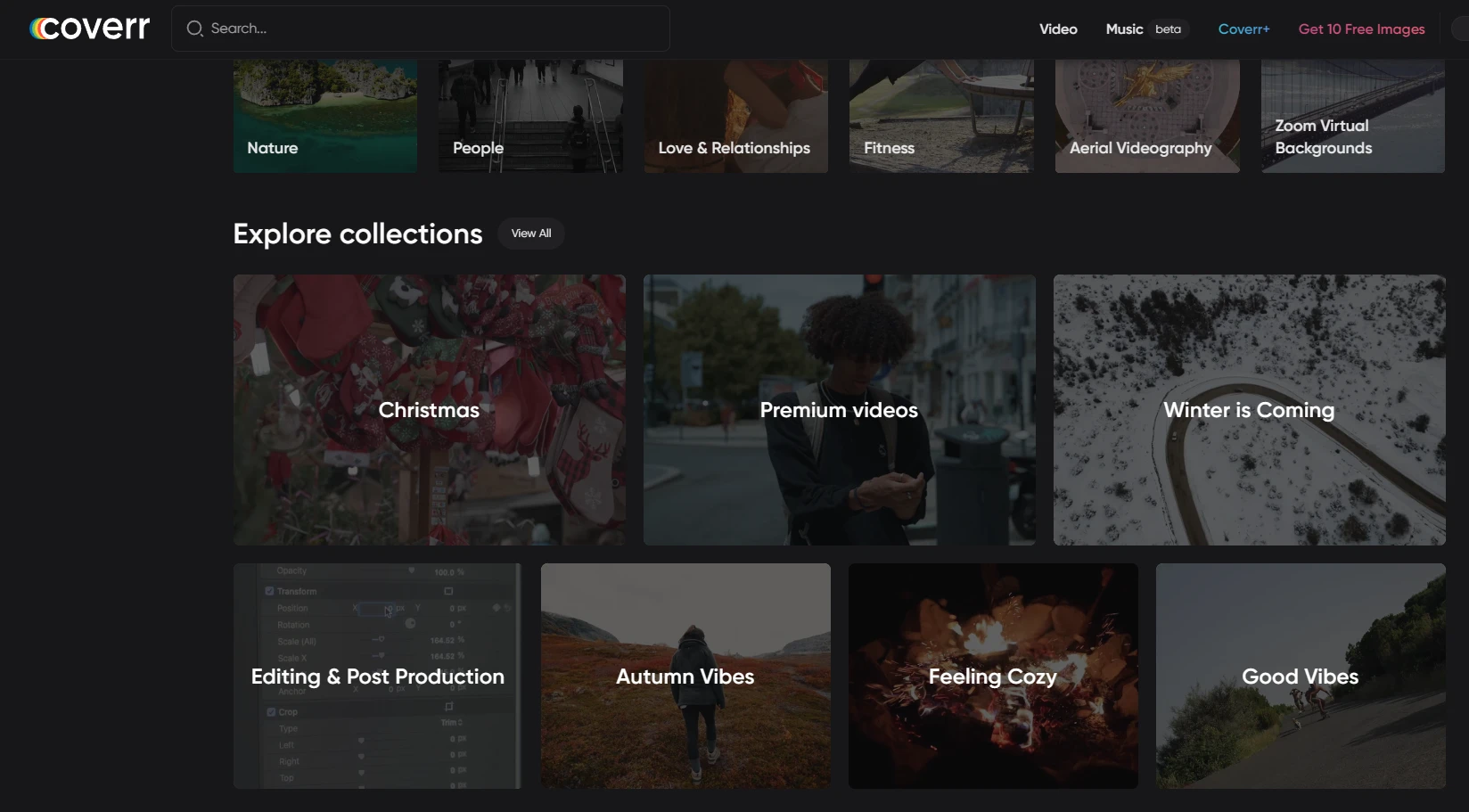 videezy是一个免费视频素材网站，提供了许多高清视频片段，包括风景、生活