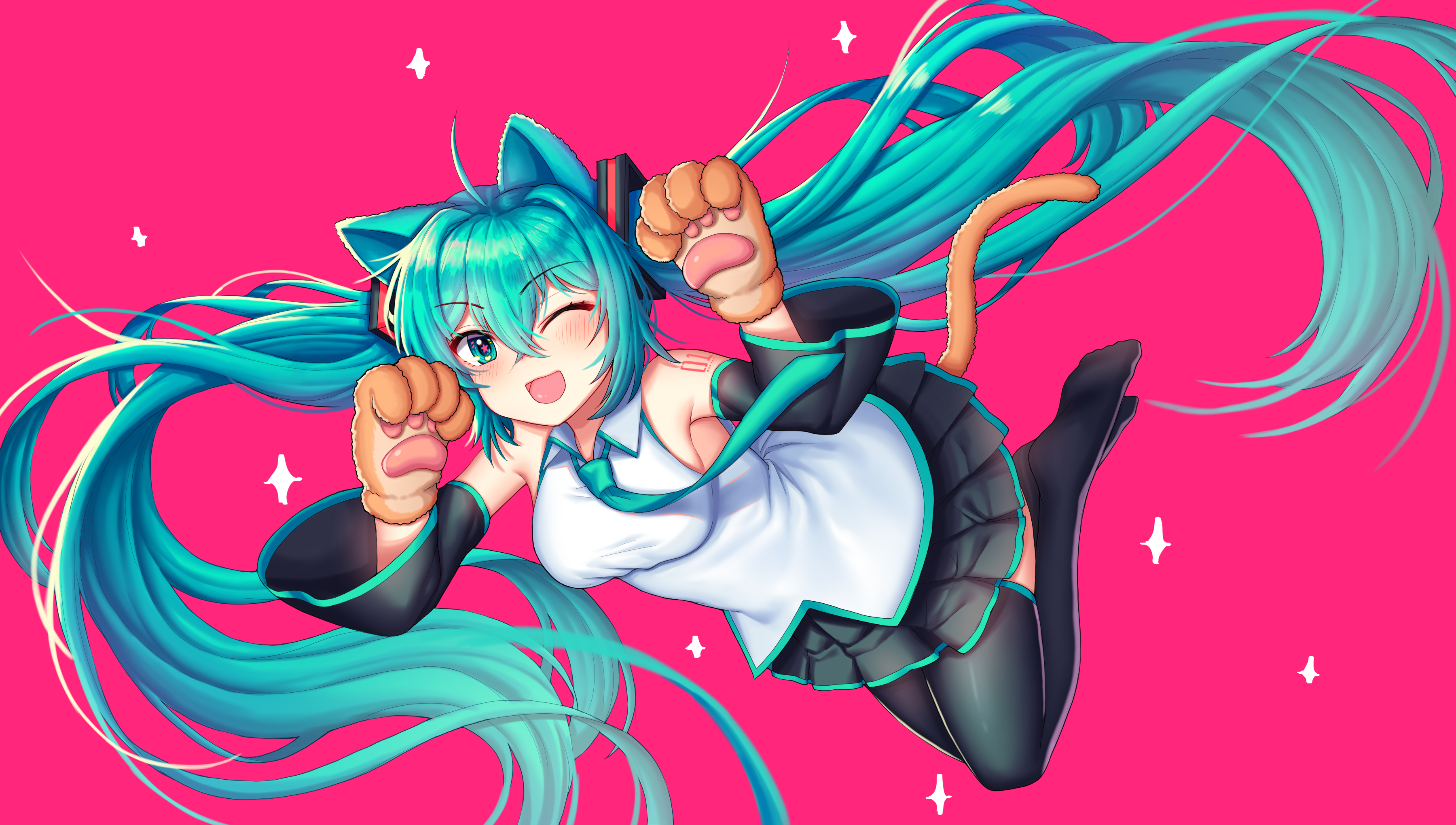 今天的初音也超可爱哦—bobong老师的猫娘系初音