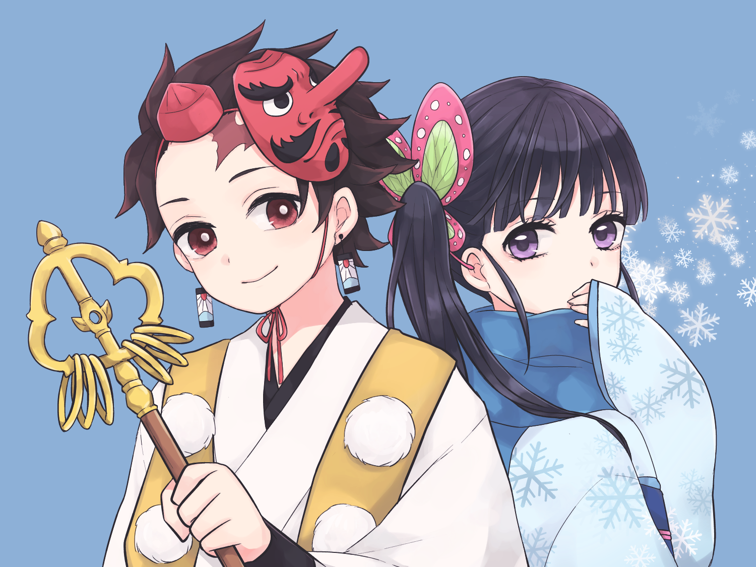 鬼灭之刃-炭治郎×香奈乎
