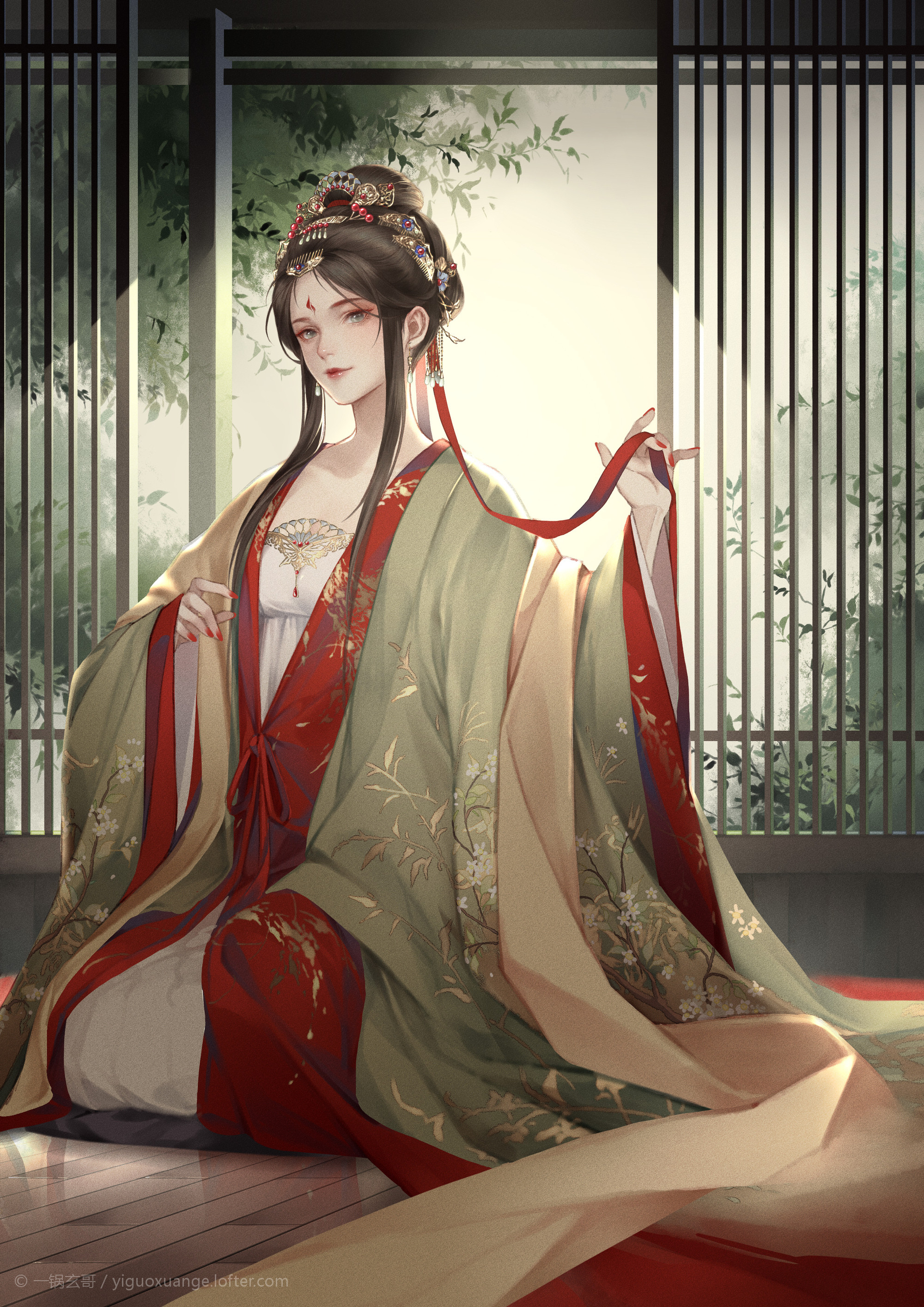 《古代美女插画》cg,动漫,二次元精美壁纸,高清图片分享(一)