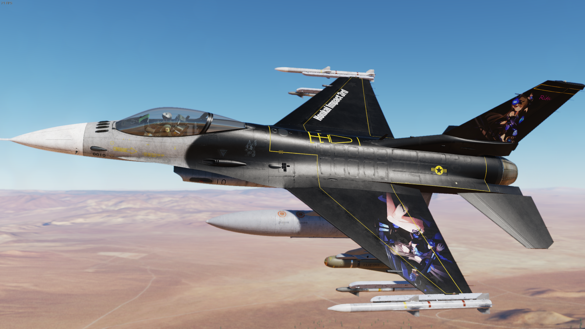 【dcs】f-16c崩坏3失落迷迭主题涂装 哔哩哔哩