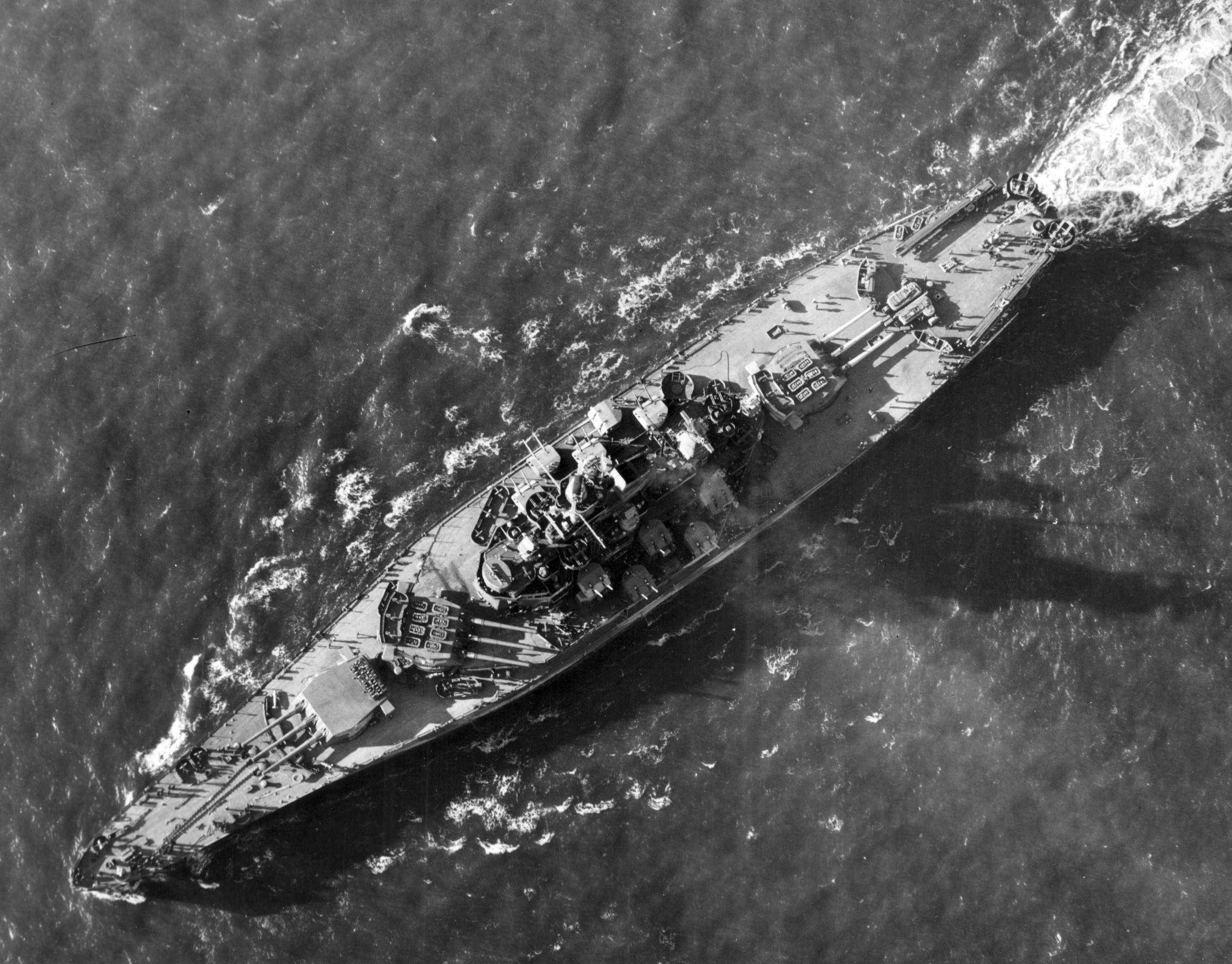 1944年印第安纳号航拍