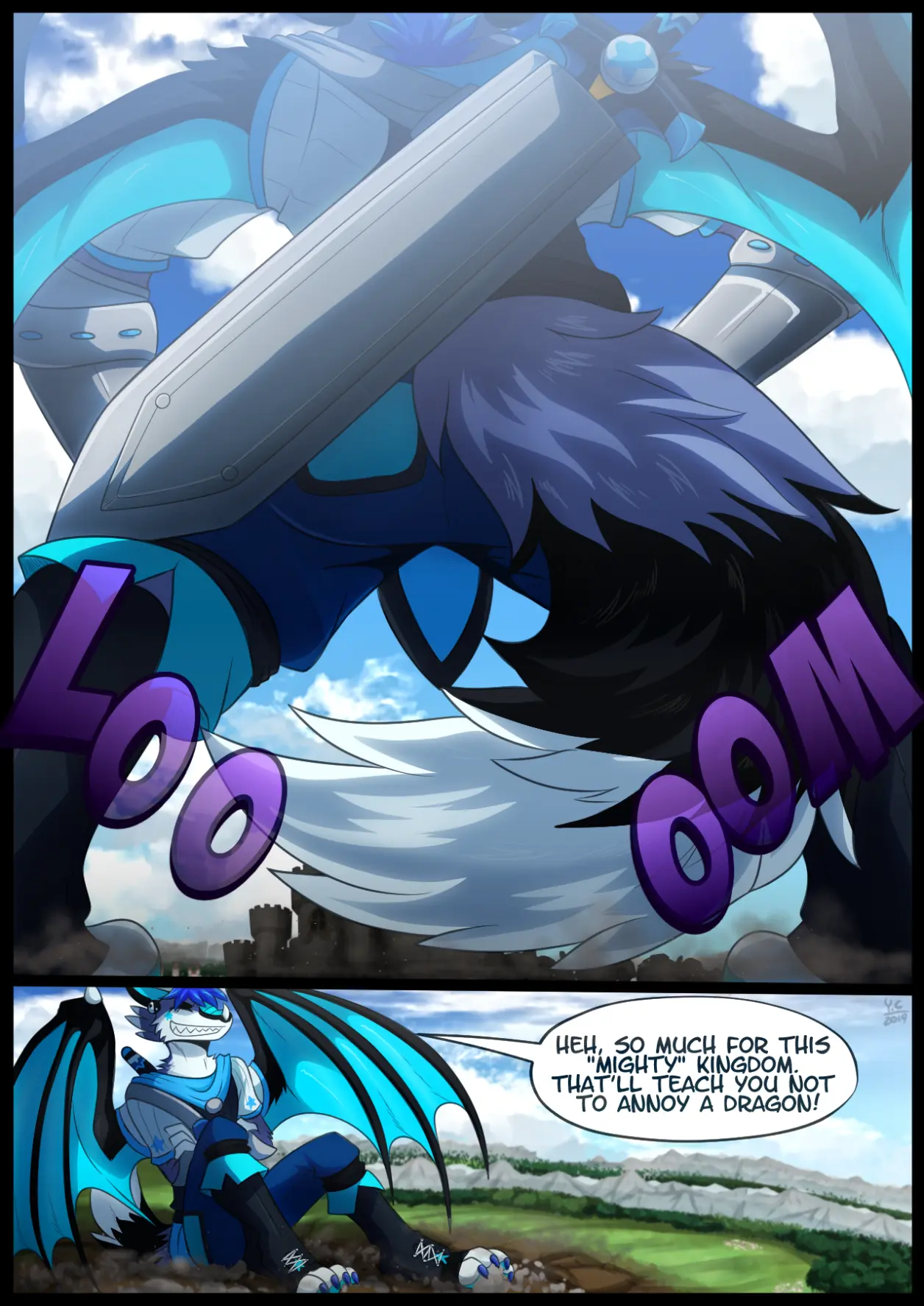 【vore 爪控】丸吞漫画转载 echo's draconic rampage