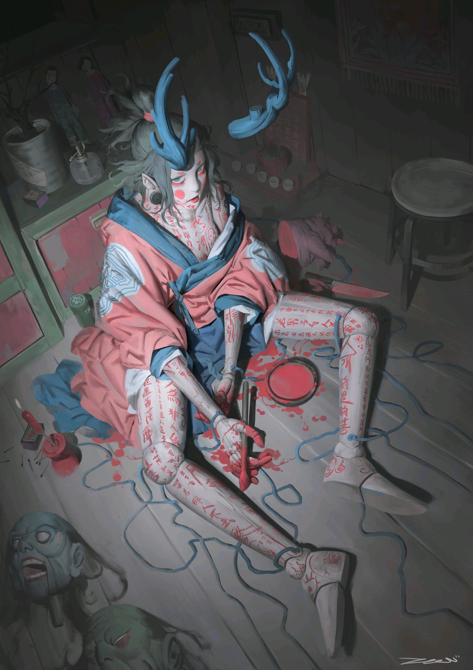 马来西亚国人插画师:zeenchin