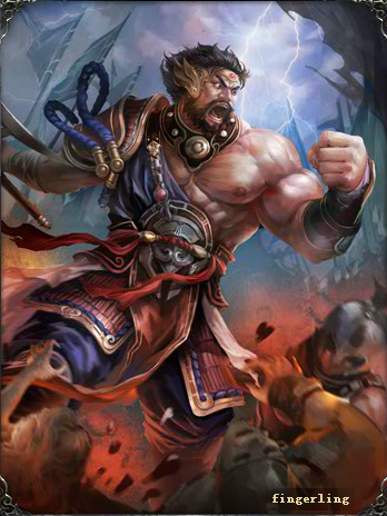 三国杀游戏的武将皮肤以及台词-典韦