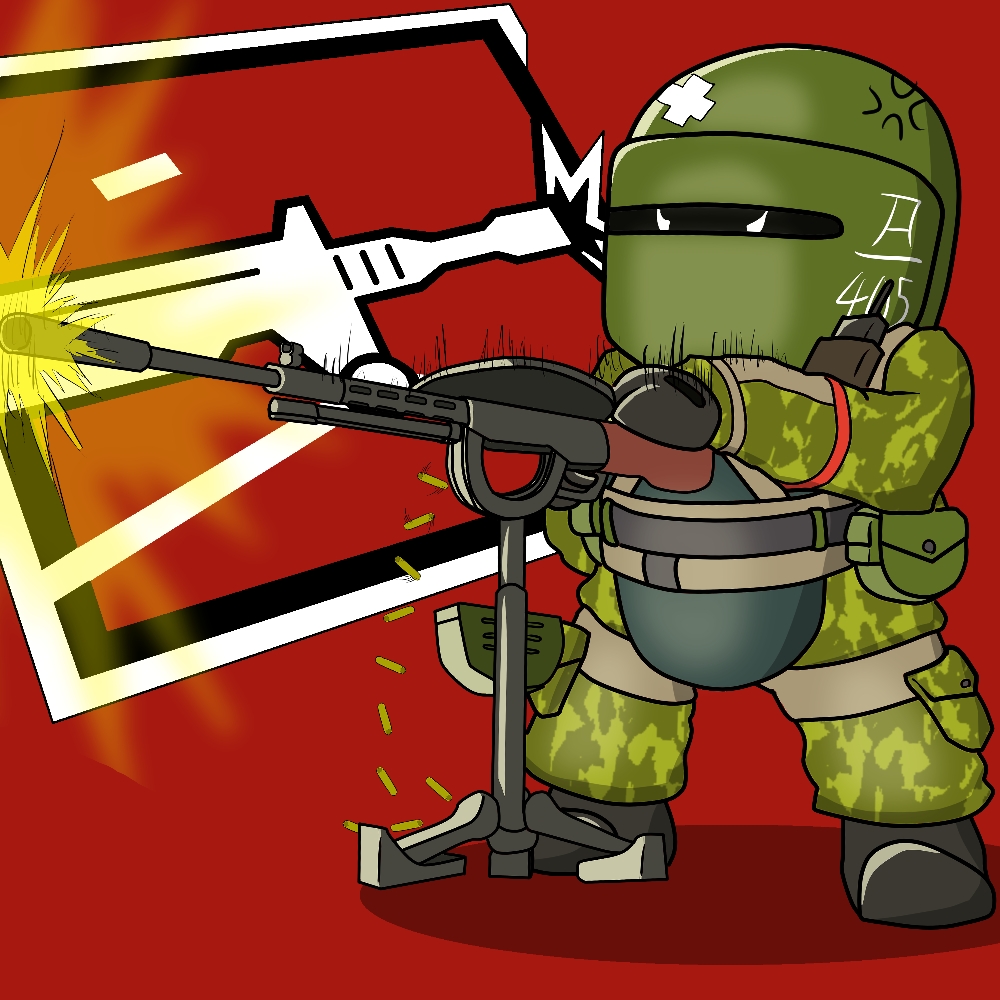 彩虹六号萌图 tachanka