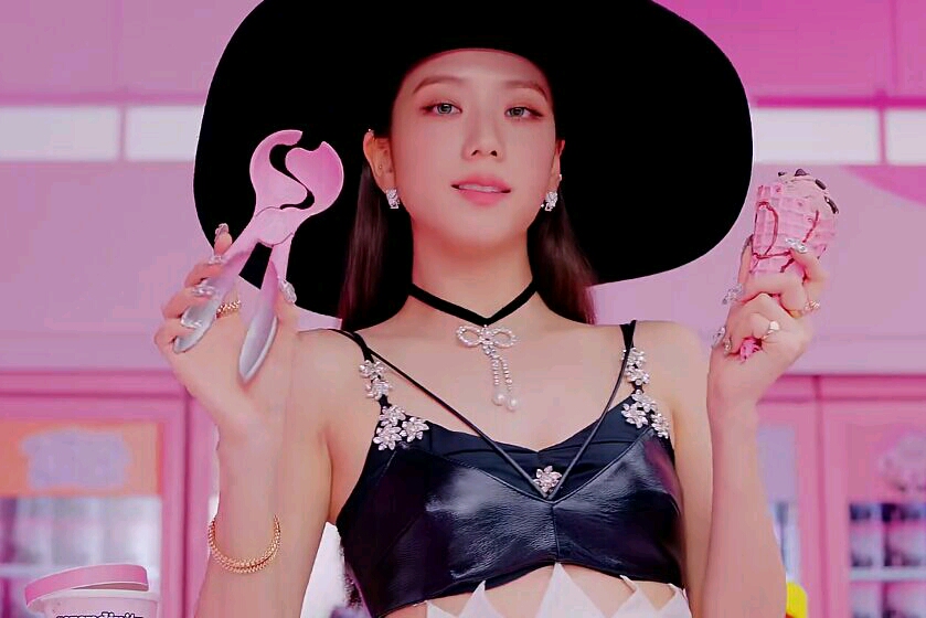 blackpink最新单曲《ice cream》mv jisoo自截图