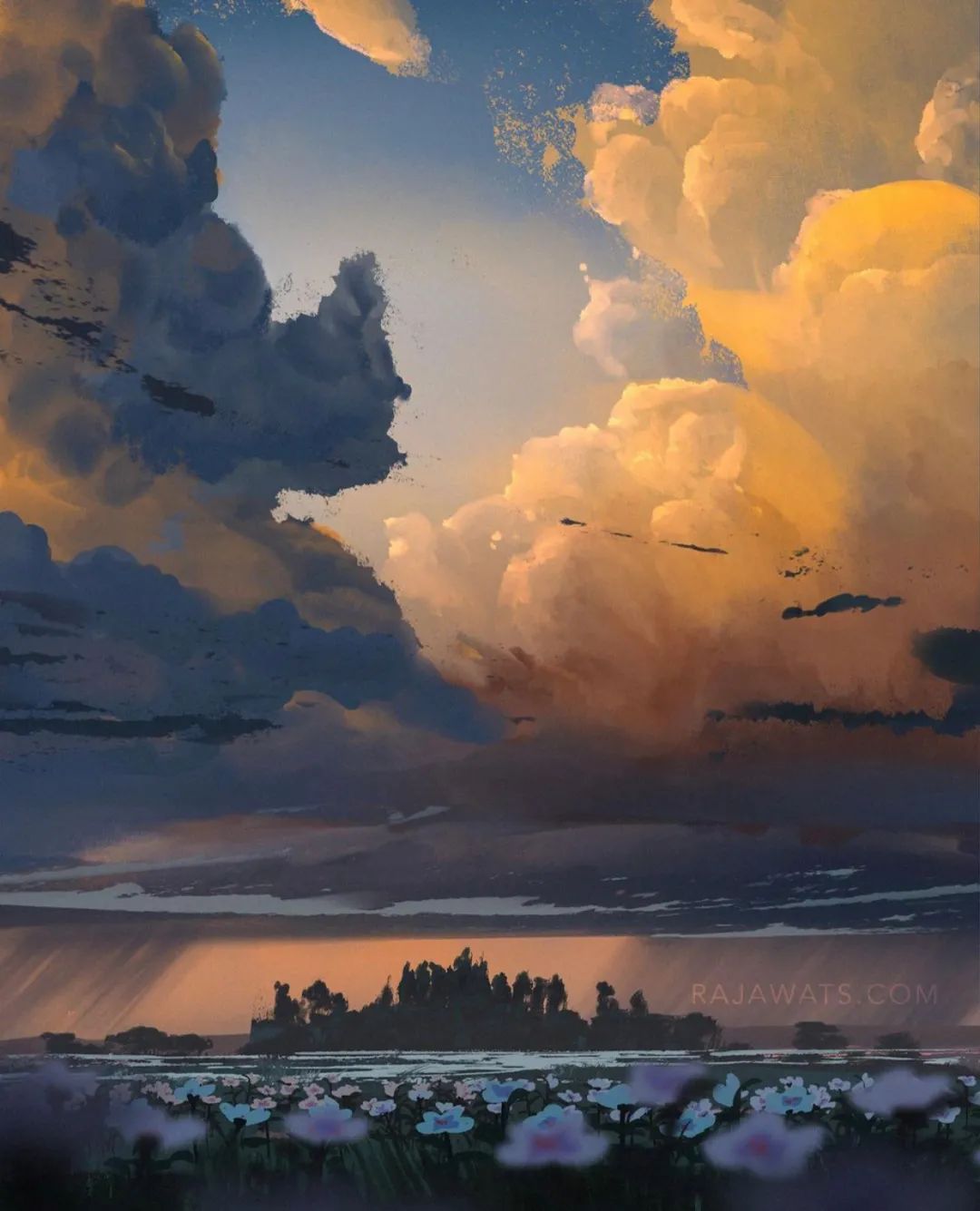 印度画师 surendra rajawat 超级震撼的光影风景/场景作品(壁纸)
