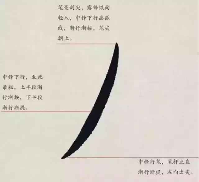 书法入门——29个常用欧体基本笔画