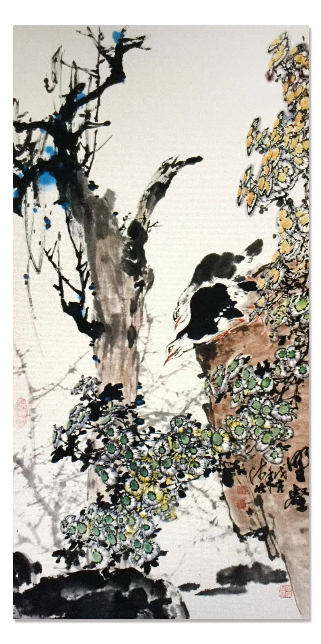 著名工笔花鸟画大师喻继高评价:"江苏花鸟画界,我觉得何鸣先生是江苏