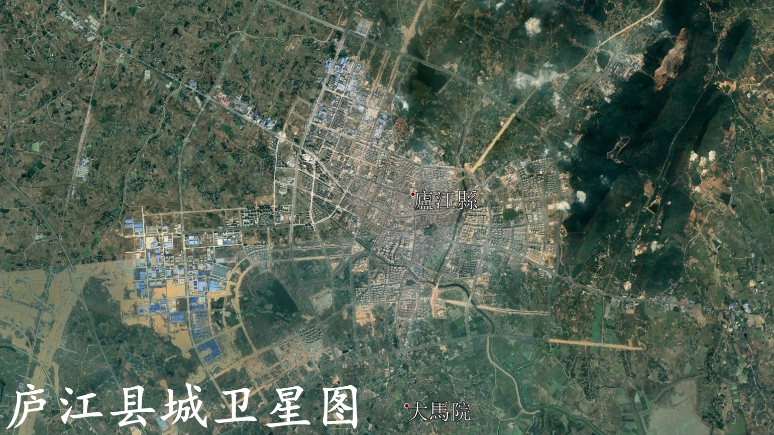 卫星地图上的地级"巢湖市",被拆分为三部分,主体部分划入合肥